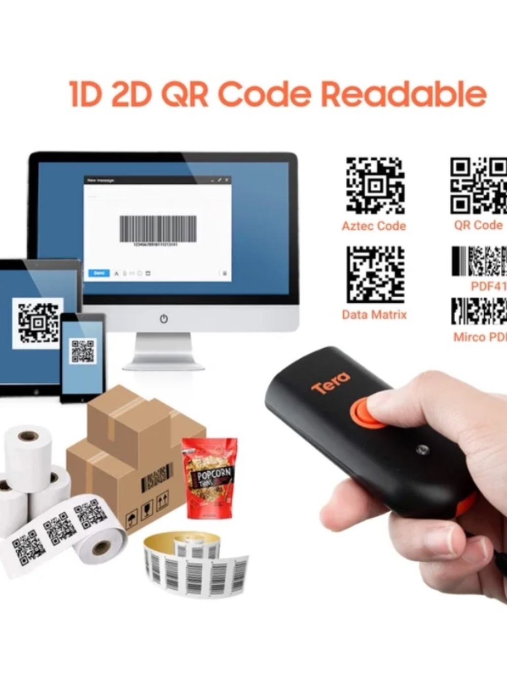 🆕 Mini Portable Barcode Scanner - Picture 4 of 13